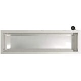  Vrtna posuda za sadnju s LED svjetlom 2 kom. Srebrna - Nehrđajući čelik 30 x 100 x 30 cm 2 | shoptok.hr