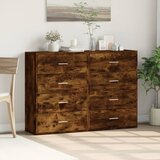  Komoda 2 kom boja dimljenog hrasta 60x31x84cm konstruirano drvo | shoptok.hr