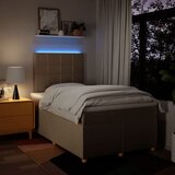  Krevet box spring s madracem krem 120 x 190 cm od tkanine | shoptok.hr