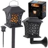 Solarna podna i zidna vrtna lampa s 12 LED lampi
