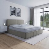 Bessagi Home Oblazinjena Postelja Serena, 180x200, Rjavosiva | Shoptok.si