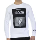 NASA Puloverji MARS03S-WHITE Bela