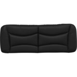  Jastuk za uzglavlje Hvar crni 120 cm od umjetne kože | shoptok.hr