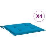 vidaXL jastuci za vrtne stolice 4 kom plavi 50 x 50 x 3 cm od tkanine Cijene