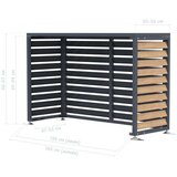  Westman maska za vanjsku jedinicu klime Boxa M | 56x140x92 | Drveni izgled | shoptok.hr