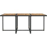  11-dijelni vrtni blagovaonski set od poliratana s jastucima crni | Eponuda.com