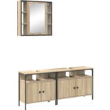  Set ormarića za kupaonicu 3 pcs sonoma hrast 80 x 30 x 60 cm | shoptok.hr
