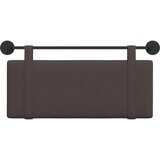  Držeće uzglavlje Zidne Tamno smeđa 110 x 55 x 5 cm tkanina - Tamno smeđa 100 cm bez LED svjetla | shoptok.hr