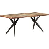  Blagovaonski stol 180 x 90 x 76 cm masivno obnovljeno drvo | shoptok.hr