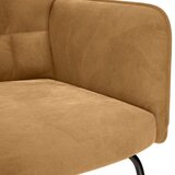  Stolica za ljuljanje s osloncem za noge smeđa baršunasta | Eponuda.com