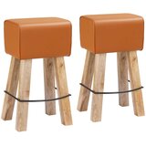  Barska stolica 2 kom. 44 x 33 x 74 cm Prava koža | shoptok.hr