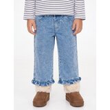 Sinsay Wide leg traperice s volanima i vezenim srcima | shoptok.hr