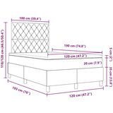 Box Spring postelja z vzmetnico temno modra majhna dvojna žamet, (22052702) | Shoptok.si
