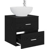  Umivaonik s policom Crni hrast 49,5 x 44,5 x 66,5 cm | shoptok.hr