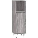  3-dijelni set kupaonskog namještaja siva boja hrasta drveni | shoptok.hr