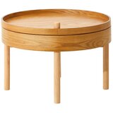 Premier Housewares Okrogla stranska mizica v borovem dekorju ø 60 cm Viborg – u