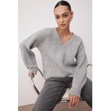 TRENDYOLMILLA ženski duks Twoaw26Kz00092, gri Cene