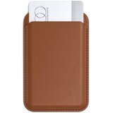 Satechi brown vegan-leather magnetic novčanik i držač za telefon | ePonuda.com