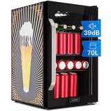 Klarstein Beersafe 70, Birra Edition, hladilnik, 70 litrov, 3 police, panoramska steklena vrata, nerjaveče jeklo | Shoptok.si