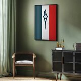  Plakat - French Flag with a Torch 40x60 Crni okvir | shoptok.hr
