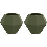  Sadilica 2 pcs Maslinasto zelena 50 x 50 x 40 cm Čelik | shoptok.hr