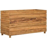  Povišena gredica 100 x 40 x 55 cm reciklirana tikovina i čelik | shoptok.hr
