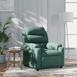 vidaXL naslanjač iz temno zelenega blaga | Shoptok.si
