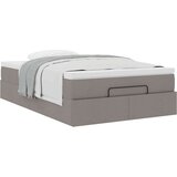 vidaXL Otomanski posteljni okvir z vzmetnico taupe 120x190 cm blago, (21611140) | Shoptok.si