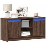 Maison Chic TV omarica - TV stojalo - Televizijska omarica LED rjavi hrast 100x34x50 cm inženirski les, (21701160) | Shoptok.si