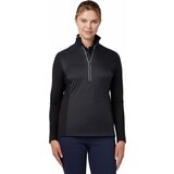 Callaway Womens Mixed Media 1/4 Zip Water Resistant Jacket Caviar M | Shoptok.si