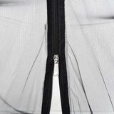 vidaXL Komarnik Mongolia s vratima 220 mrežasti crni 200x200x135 cm | shoptok.hr