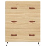  Visoka komoda hrasta sonome 69,5x34x180cm od konstruiranog drva Slike