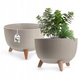 KADAX Vrtni lonec za rože z nogami, velik okrogel vstavljivi lonec 33 cm, (5000350910) | Shoptok.si
