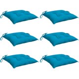  Jastuci za stolice 6 kom svjetloplavi 40x40x7 cm tkanina Oxford | shoptok.hr