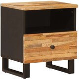  Posteljna omarica 2 pcs Rjava 40 x 33 x 46 cm Masiven les manga, (5000107266) | Shoptok.si