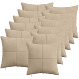  Presvlaka za jastuk 12 pcs ALMELO Sivosmeđa 50 x 50 cm Kord | shoptok.hr