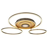 Globo 67824-60G - prigušiva LED stropna lampa MILES 60W/230V 80,8x99,2 cm mesing + daljinski upravljač | Eponuda.com