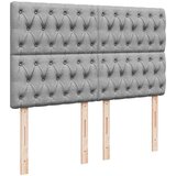 vidaXL otomanski krevet s madracem&led svijetlosivi 140x190 cm tkanine | shoptok.hr