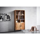 MID.YOU REGAL 88/192/40 cm naravne barve, črna | Shoptok.si