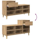  Omara za čevlje Umetni hrast 102 x 36 x 60 cm Konstruiran les, (5000161814) | Shoptok.si