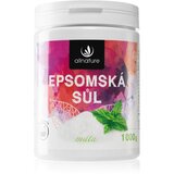 Allnature Epsom Salt Mint kopalna sol za sprostitev mišic 1000 g Cene