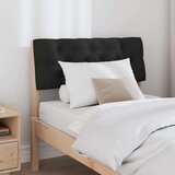 Tapecirani uzglavlje Crna 80 cm Čvrsto borovo drvo | shoptok.hr