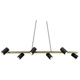 Trio Leuchten Trio - Luster na sajli MARLEY 6xGU10/35W/230V crna/zlatna | Eponuda.com