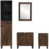  Set namještaja za kupaonicu 4 pcs Bijelo Konstruirano drvo | shoptok.hr