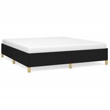vidaXL Box spring posteljni okvir črn 160x200 cm blago, (20684808) Cene