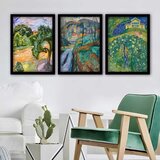 Wallity Set uramljenih slika 3SC_UN35067, 3 Dela | ePonuda.com