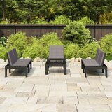 Maison Chic Seti vrtnega pohištva - Vrtna garnitura - Vrtni pohištvo set 4-delna z blazinami plastika siva, (21818473) | Shoptok.si