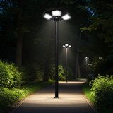  LED solarna ulična lampa sa senzorom LED/22W/6V 6500K IP65 crna + daljinski upravljač | Eponuda.com