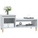  Stolić za kavu sjajni bijeli 100x50x45 cm od konstruiranog drva | shoptok.hr