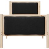  Konstrukcija postelje z vzglavjem Črna 80 x 200 cm blago, (5000084636) | Shoptok.si